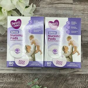 Women’s Ultra Disposable Nursing Breastfeeding Pads, 60ct 2 Full Boxes